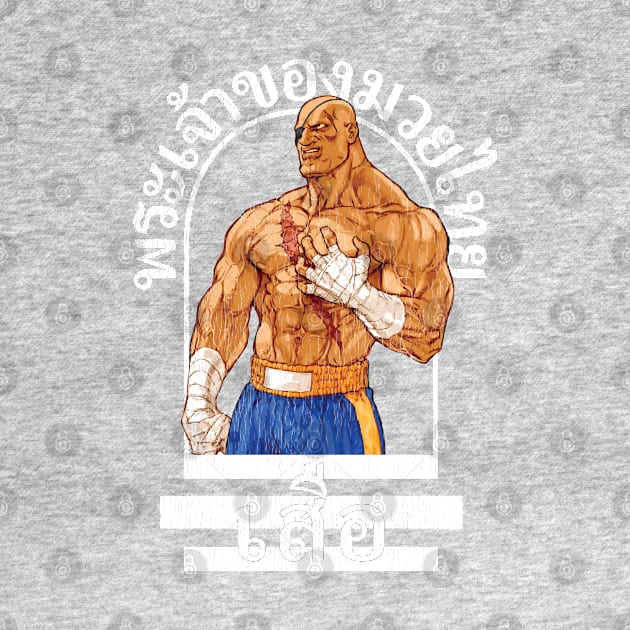 Sagat God of Muay Thai Gym Dark by RevLevel